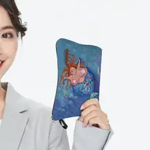 Cosmetic Bag Anti-scratch Hanging Hole Top-Handle Bag Polyester Cute Mermaid Print Large Capacity Toiletry Bag for Vacation
Cosmetic Bag Anti-scratch Hanging Hole Top-Handle Bag Polyester Cute Mermaid Print Large Capacity Toiletry Bag for Vacation