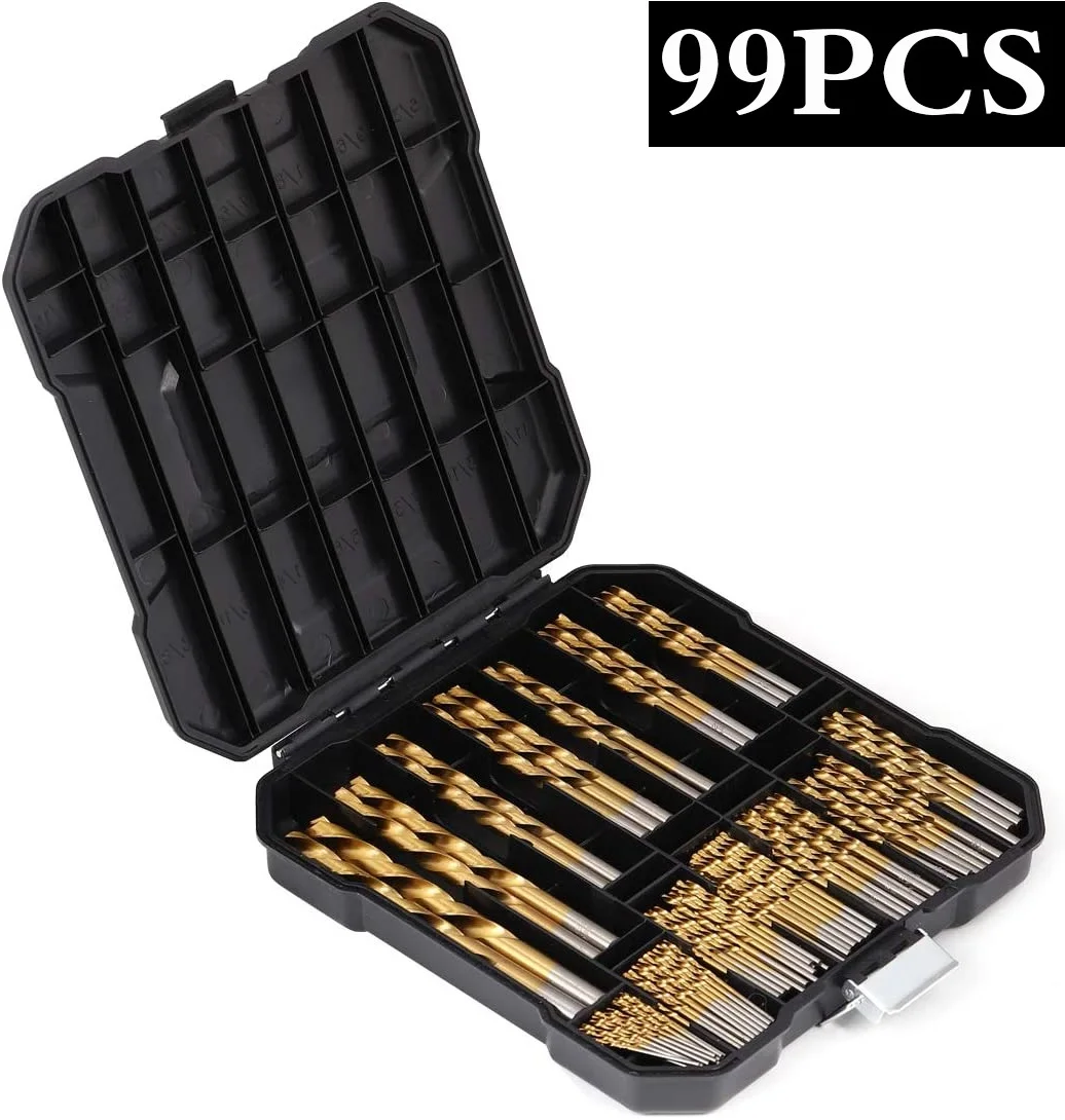 Twist Drill Bit Set Titanium Coating 1.5-10.0mm For Woodworking Plastic Aluminum Tool High Speed Steel Drill Bits
Twist Drill Bit Set Titanium Coating 1.5-10.0mm For Woodworking Plastic Aluminum Tool High Speed Steel Drill Bits
