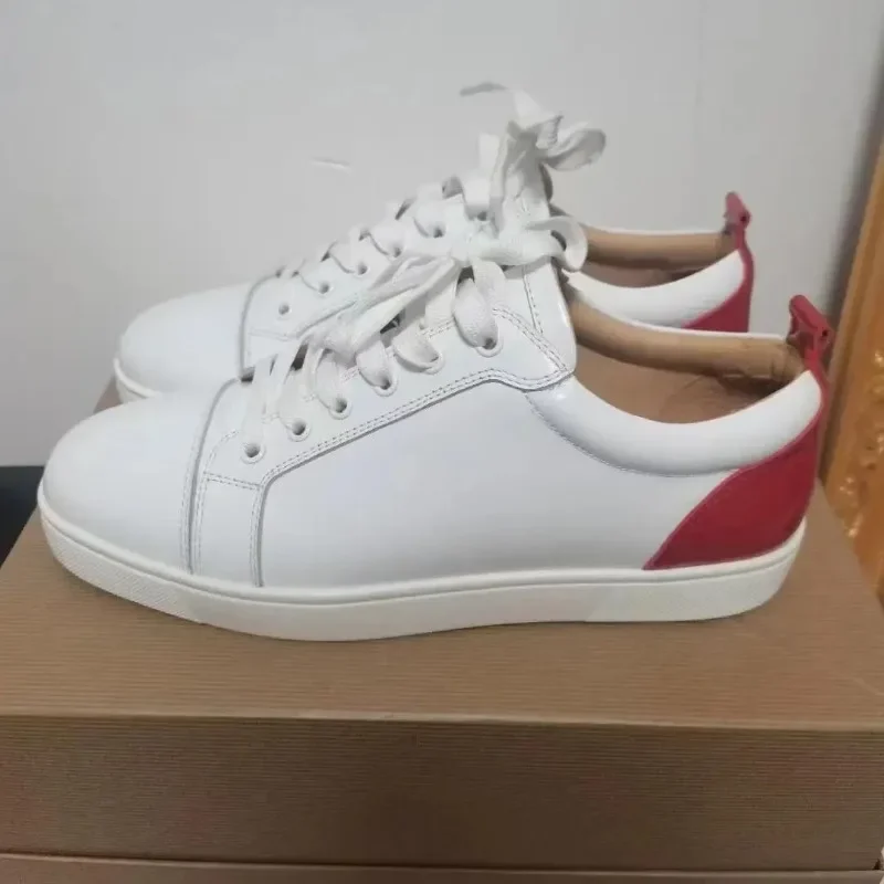 Fashion Luxury Night Club Low Top Red Bottom For Men Shoes White Genuine Leather Flats Sneakers
Fashion Luxury Night Club Low Top Red Bottom For Men Shoes White Genuine Leather Flats Sneakers