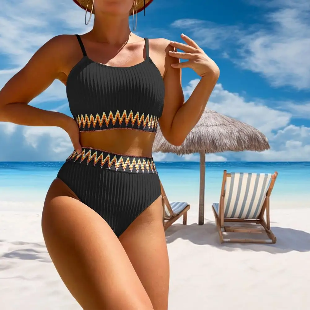 Women Swimsuit Women's 2-piece Swimsuit Set with Spaghetti Straps High Waist Push-up Bikini Quick Dry Beachwear in for Ladies
Women Swimsuit Women's 2-piece Swimsuit Set with Spaghetti Straps High Waist Push-up Bikini Quick Dry Beachwear in for Ladies