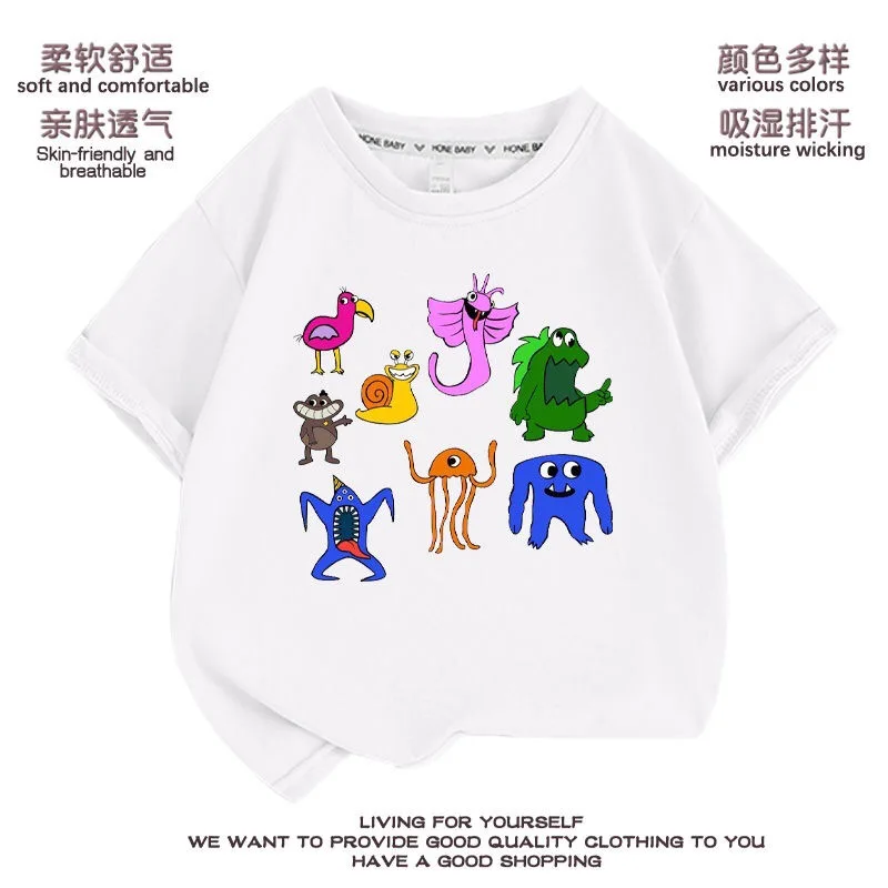Garten of Banban New Style Boys' Short-sleeved Summer Class Kindergarten Half-sleeved Children's Cartoon Tops
Garten of Banban New Style Boys' Short-sleeved Summer Class Kindergarten Half-sleeved Children's Cartoon Tops