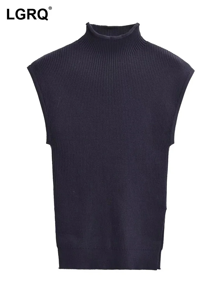 LGRQ 2024 весенний стильный однотонный вязаный Топ без рукавов Водолазка женский свитер оригинального дизайна 19Z2543
LGRQ 2024 весенний стильный однотонный вязаный Топ без рукавов Водолазка женский свитер оригинального дизайна 19Z2543