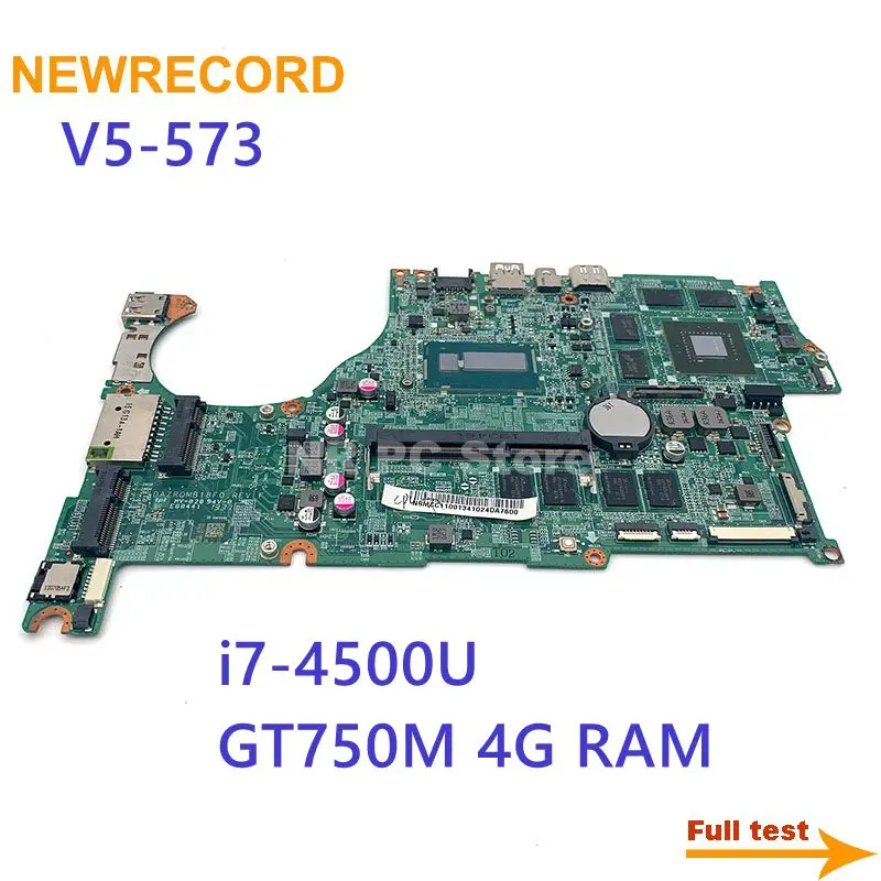 For Acer Aspire V5-573 V5-573G DAZRQMB18F0 NBMB611001 Laptop Motherboard REV F I7-4500U GT750M GPU 4G RAM Full Test
For Acer Aspire V5-573 V5-573G DAZRQMB18F0 NBMB611001 Laptop Motherboard REV F I7-4500U GT750M GPU 4G RAM Full Test