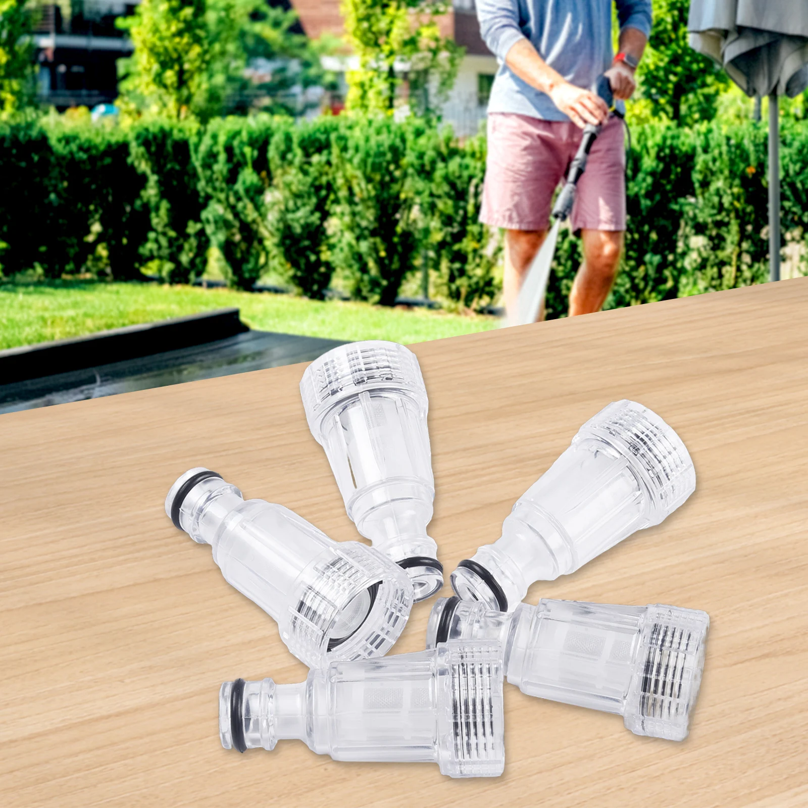 5pcs Car Clean Machine Water Filter High Pressure Connection For Karcher Washer Garden Watering Supplies Accessories
5pcs Car Clean Machine Water Filter High Pressure Connection For Karcher Washer Garden Watering Supplies Accessories