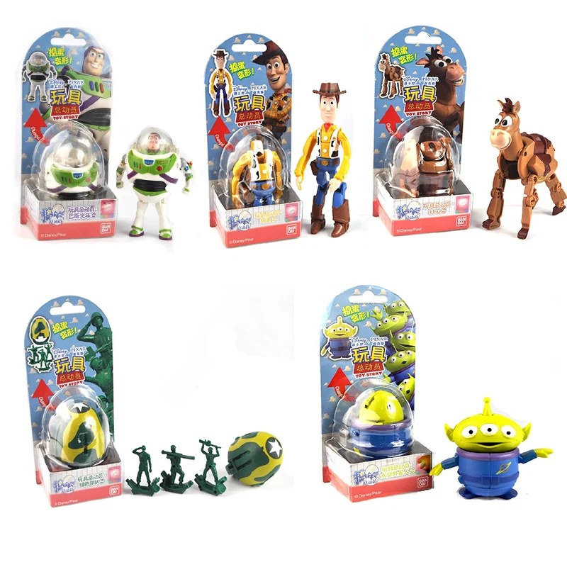 

Оригинальные игрушки Disney Pixar трансформер История игрушек Твистер модель яйца игрушки Базз Лайтер Вуди пришельцы Морфинг игрушки для детей Подарки