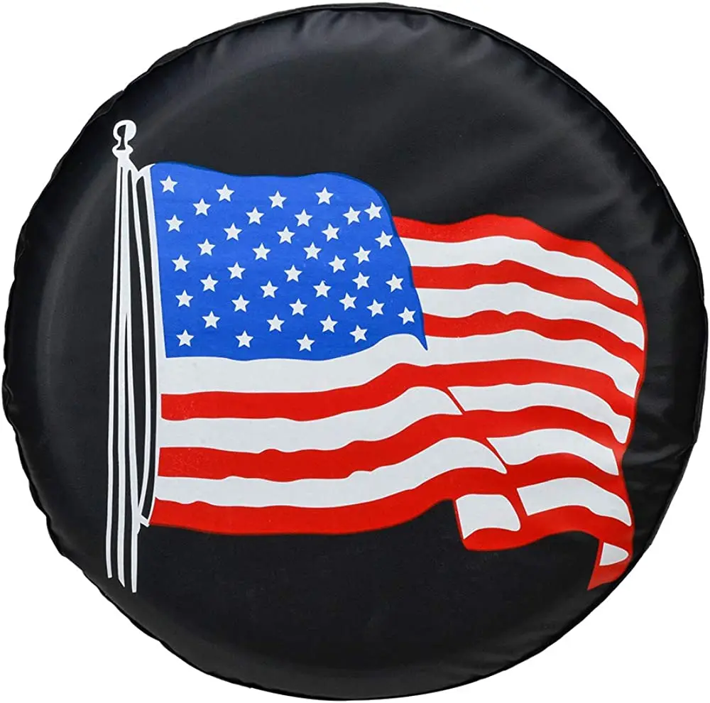 Mextrani 17 inch Spare Tire Cover Wheel Covers for Car Liberty Wrangler CRV Tire Diameter 31"-33", Black American Flag
Mextrani 17 inch Spare Tire Cover Wheel Covers for Car Liberty Wrangler CRV Tire Diameter 31"-33", Black American Flag