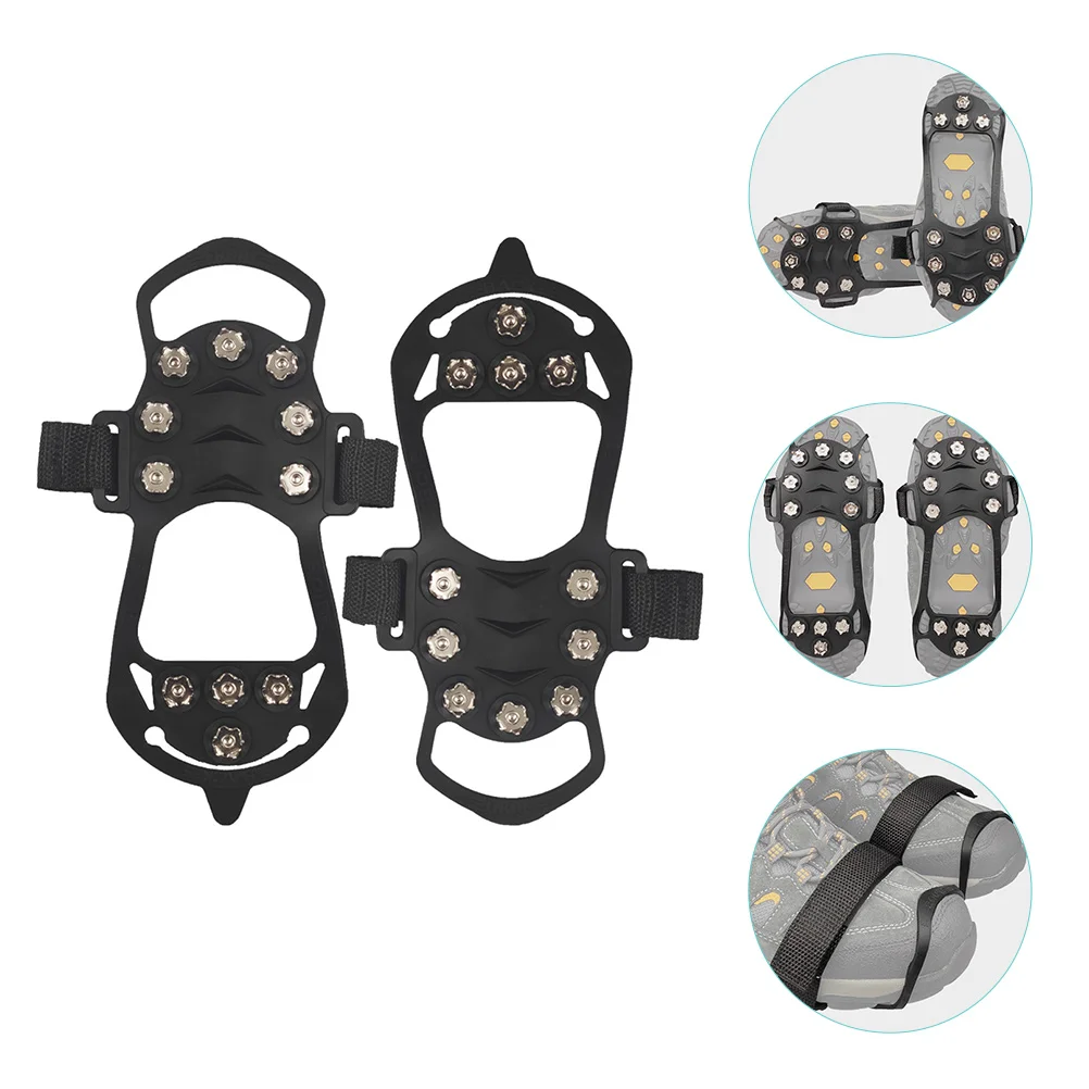 

Mountaineering Covers Anti-slip Accessory Cleats Ice Climbing Snowfield Crampon Spike Crampons Rubber Grippers