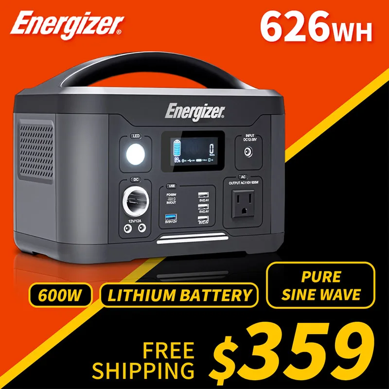 POWERWIN PPS700 626Wh/600W Energizer Solar Generator 4 USB Output Lithium-ion Battery Portable Power Station PD60W Energy Supply
POWERWIN PPS700 626Wh/600W Energizer Solar Generator 4 USB Output Lithium-ion Battery Portable Power Station PD60W Energy Supply