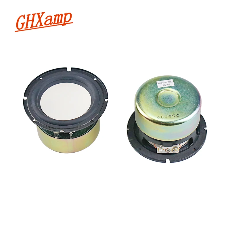 GHXAMP 4 inch 111mm Horn Mid Bass Speaker Unit Double layer Fiber Paper Basin HiFi Sound Quality 6ohm 50W
GHXAMP 4 inch 111mm Horn Mid Bass Speaker Unit Double layer Fiber Paper Basin HiFi Sound Quality 6ohm 50W