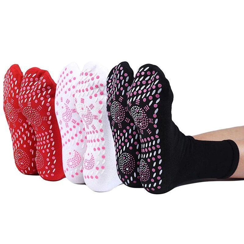 

Tourmaline Health Sock Self-heating Floor Socks Massage Anti Cold Mid-calf Sweat Cotton Socks Ski Sports Magnetic Therapy Sock