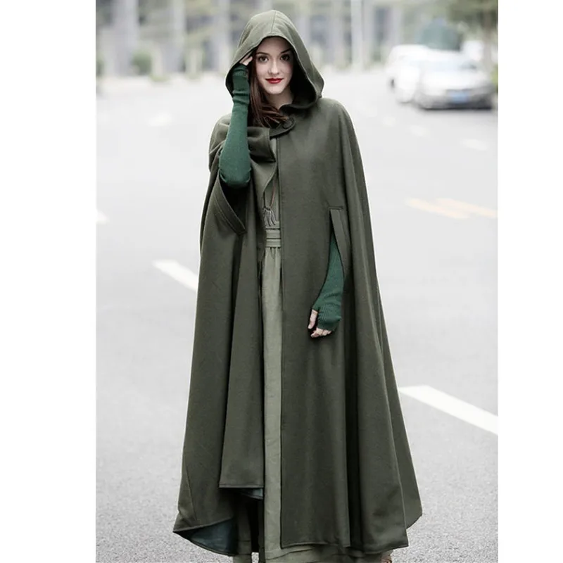 

Fall/Winter 2023 Women's 5-color Extended Cape, Extra-long Shawl Coat Plus Fat and Oversized Coat
