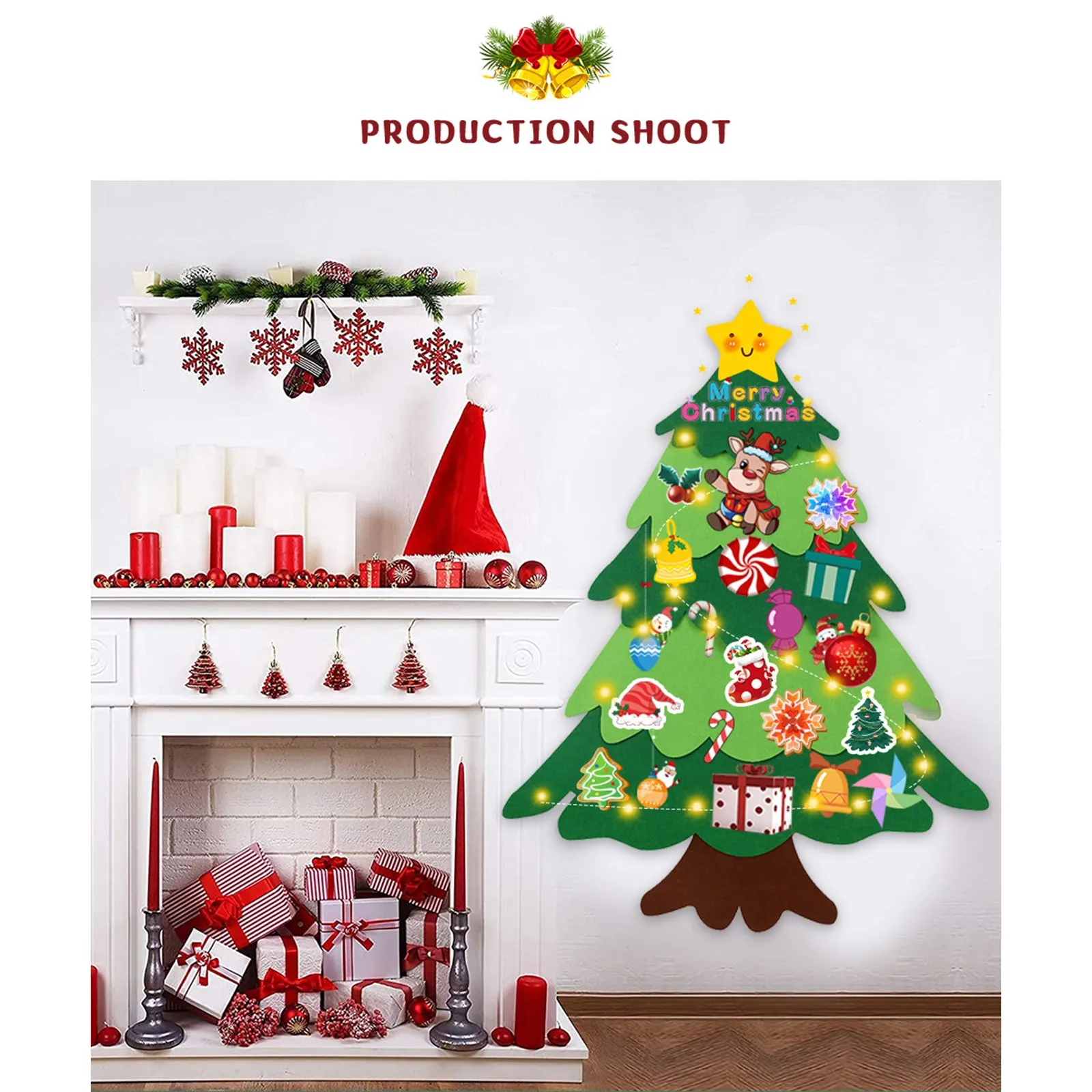 

Diy Felt Christmas Tree Merry Christmas Decorations For Home 2023 Cristmas Ornament Xmas Navidad Gifts Santa Claus New Year Tree