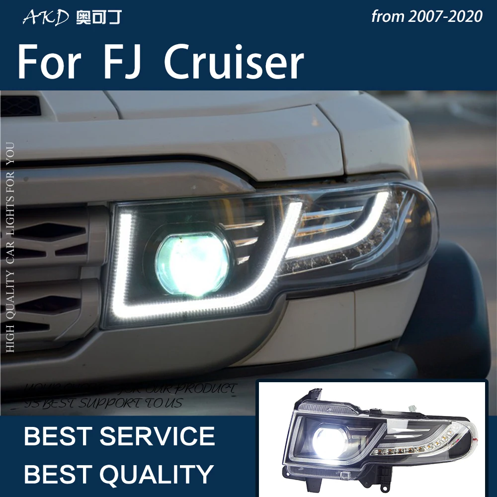Автомобильные фары для FJ Cruiser 2007-2020, светодиодная Автомобильная фара в сборе, улучшенная динамическая сигнальная лампа DRL, биконусные линзы, Ксеноновые аксессуары 
Автомобильные фары для FJ Cruiser 2007-2020, светодиодная Автомобильная фара в сборе, улучшенная динамическая сигнальная лампа DRL, биконусные линзы, Ксеноновые аксессуары