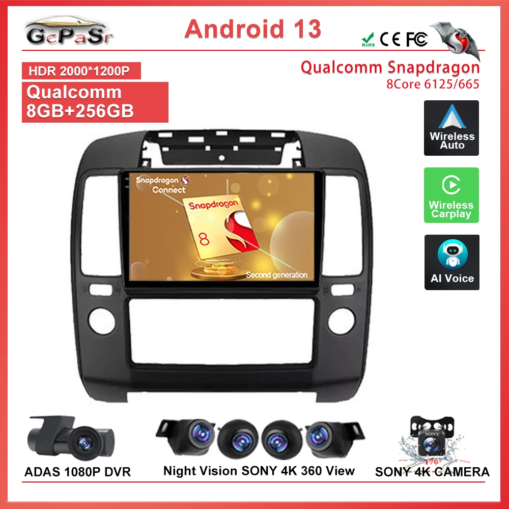 Высокопроизводительная система Android 13 для Nissan Navara 3 D40 2004-2010, автомобильное радио, мультимедийный видеоплеер, навигация GPS, автомобильная магнитола DVD
Высокопроизводительная система Android 13 для Nissan Navara 3 D40 2004-2010, автомобильное радио, мультимедийный видеоплеер, навигация GPS, автомобильная магнитола DVD