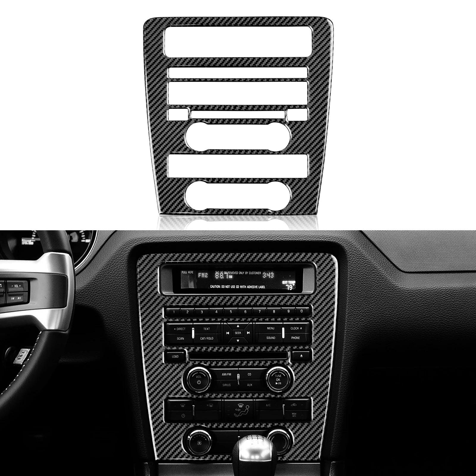 Carbon Fiber Sticker Decal Car Interior Center Control CD Decoration Panel Trim Cover for Ford Mustang 2009-2014 Accessories
Carbon Fiber Sticker Decal Car Interior Center Control CD Decoration Panel Trim Cover for Ford Mustang 2009-2014 Accessories