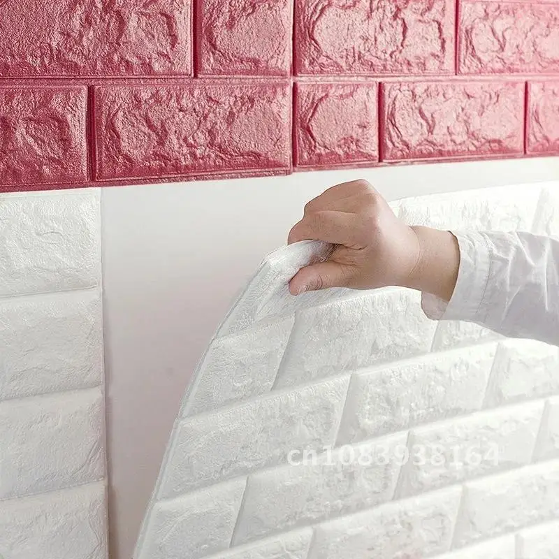 

Self Adhesive Wallpaper 3D 60*30 Brick Wall Sticker DIY Kids Safty Bedroom Living RoomTV Warm Home waterproof Decor Wall Sticker