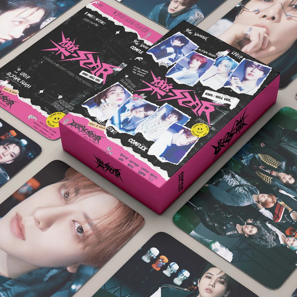 55Pcs Kpop Stary kids Pohotocard Albums ROCKSTAR Lomo Card Hyunjin Felix Bangchan Postcard Collection Card for Fans Gift
55Pcs Kpop Stary kids Pohotocard Albums ROCKSTAR Lomo Card Hyunjin Felix Bangchan Postcard Collection Card for Fans Gift