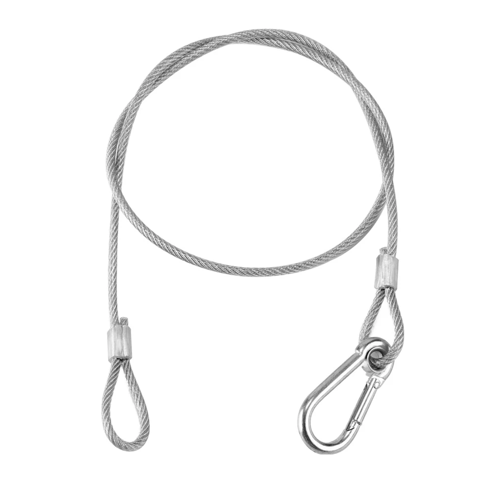 1pcs Stainless Steel Safety Cable Lock, Security Steel Cable Wire with Carabiner Lock Flexible Cable for Hanging Stage DJ Lights
1pcs Stainless Steel Safety Cable Lock, Security Steel Cable Wire with Carabiner Lock Flexible Cable for Hanging Stage DJ Lights