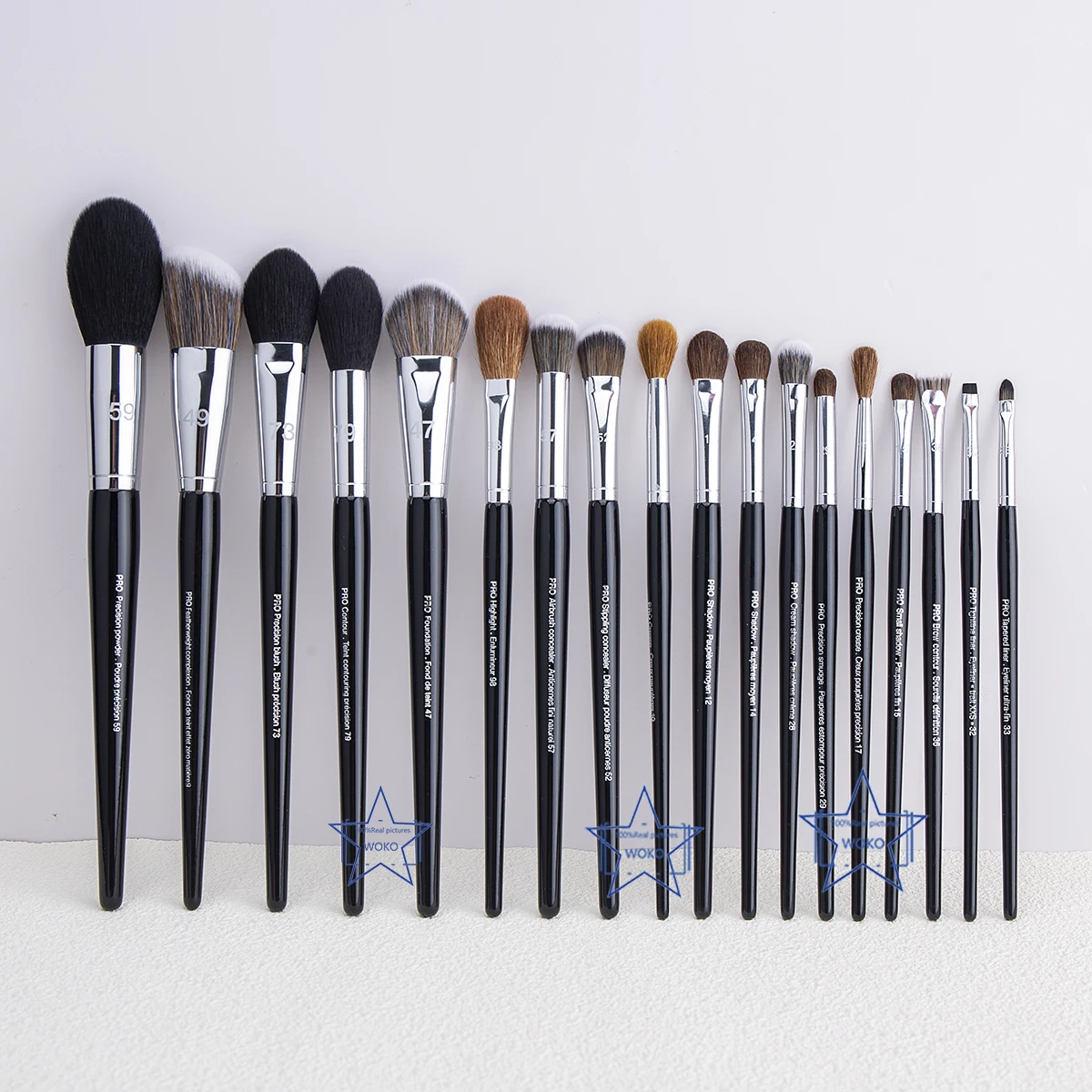 

Makeup Brushes Set 18 Pcs Powder Foundation Cream Blush Contour Concealer Makeup Brush Make Up Eyeshadow Eyeliner Brow Brush