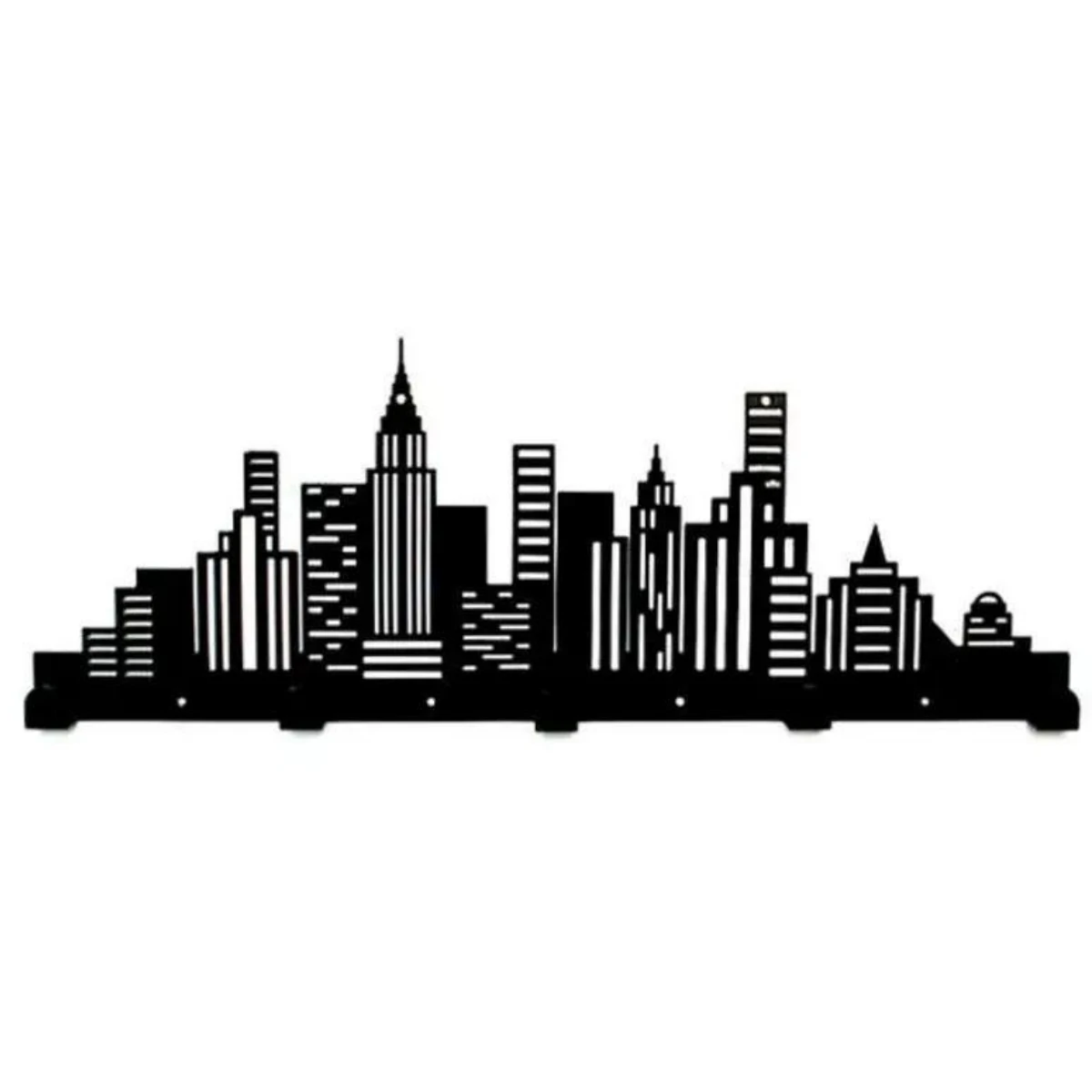 Modern City Skyline Coat Rack Hanging Towels Rack Entry Keys Rack Decorative Wall Hanger for Entryway Doorway Hallway Garage
Modern City Skyline Coat Rack Hanging Towels Rack Entry Keys Rack Decorative Wall Hanger for Entryway Doorway Hallway Garage