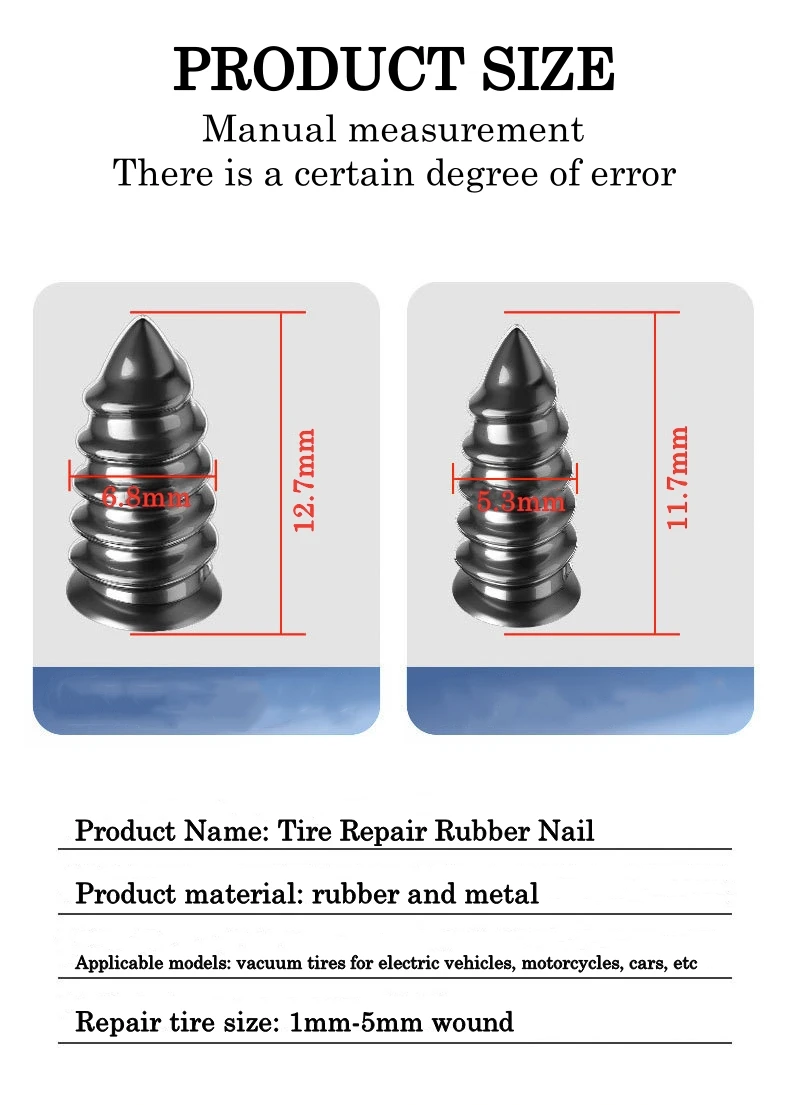 Car Motorcycle Vacuum Tyre Repair Nails Truck Scooter Bike Tire Puncture Repair Tools Rubber Nails Accessories 5 Mallzona S64eee1bfaad946cf9011d137d153cc75Y Car Motorcycle Vacuum Tyre Repair Nails Truck Scooter Bike Tire Puncture Repair Tools Rubber Nails Accessories Mallzona