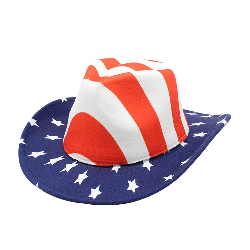 

2023 USA Style Western Panama Cowboy Hat Performing Sailor Dance Hat Unisex Grassland Star Jazz Hat