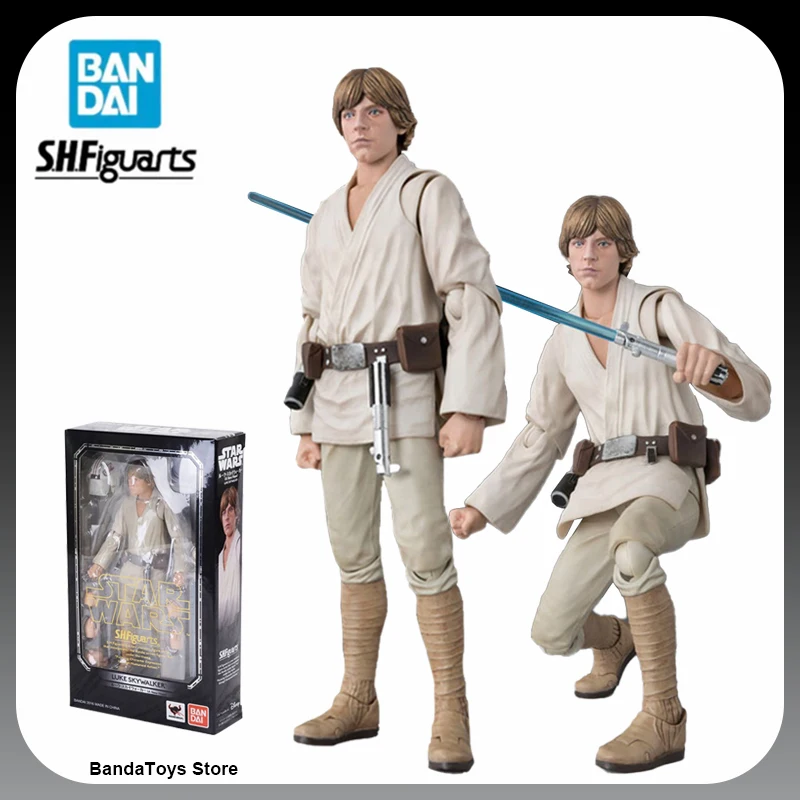 

In Stock 100% Original Badai S.H. Figuarts Luke Skywalker A NEW HOPE Star Wars Anime Action Collection Figures Model Toys