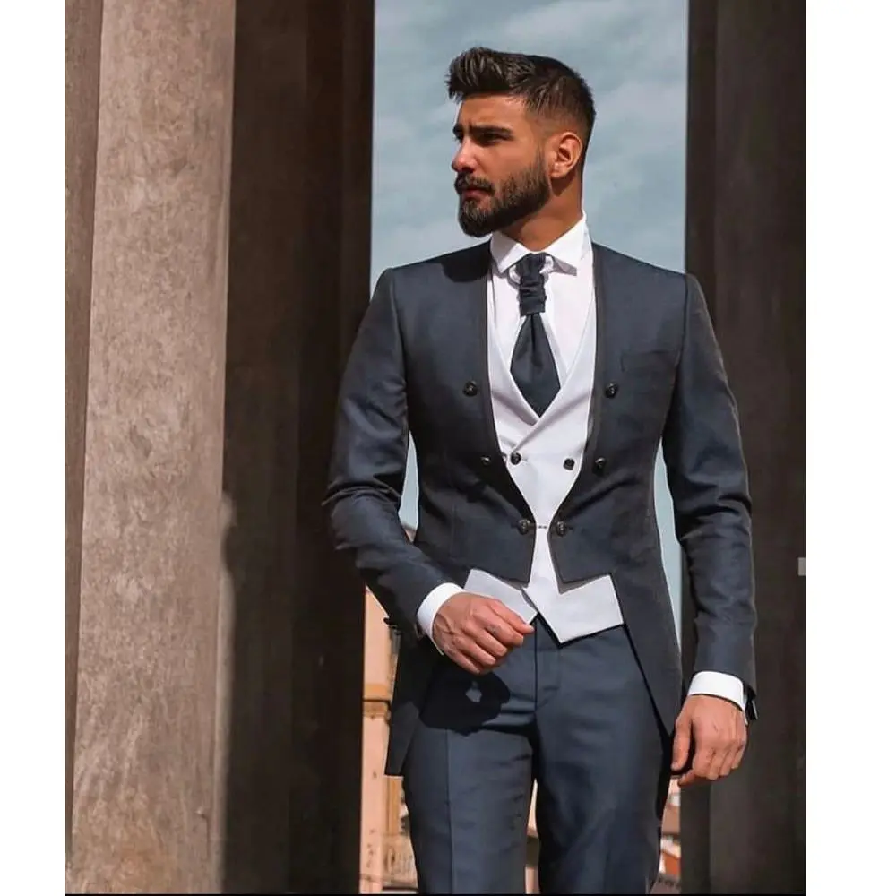 New Arrival Men Suit Slim Fit 3 Piece Costume Homme Groom Tuxedo Wedding Suits Prom Party Blazer Terno Jacket+Pant+Vest
New Arrival Men Suit Slim Fit 3 Piece Costume Homme Groom Tuxedo Wedding Suits Prom Party Blazer Terno Jacket+Pant+Vest