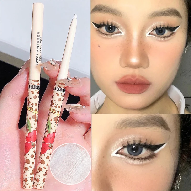 

Matte Highlighter Pencil Eyeliner Gel Natural Pearlescent Brightening Eyes Corners Glitter White High Gloss Eyeshadow Makeup