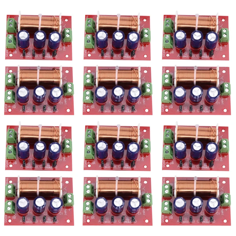 12Pcs 400W Speaker Crossover 2 Way Audio Adjustment Tweeter Bass Speakers Filter Frequency Divider For 2-16Ohm
12Pcs 400W Speaker Crossover 2 Way Audio Adjustment Tweeter Bass Speakers Filter Frequency Divider For 2-16Ohm