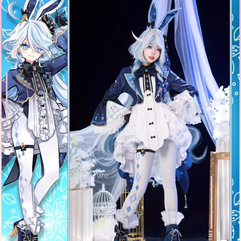 Костюм для косплея Furina, игры Genshin Impact, аниме фокалоры, милые костюмы в виде кролика, искусственная кожа, предпродажа
Костюм для косплея Furina, игры Genshin Impact, аниме фокалоры, милые костюмы в виде кролика, искусственная кожа, предпродажа