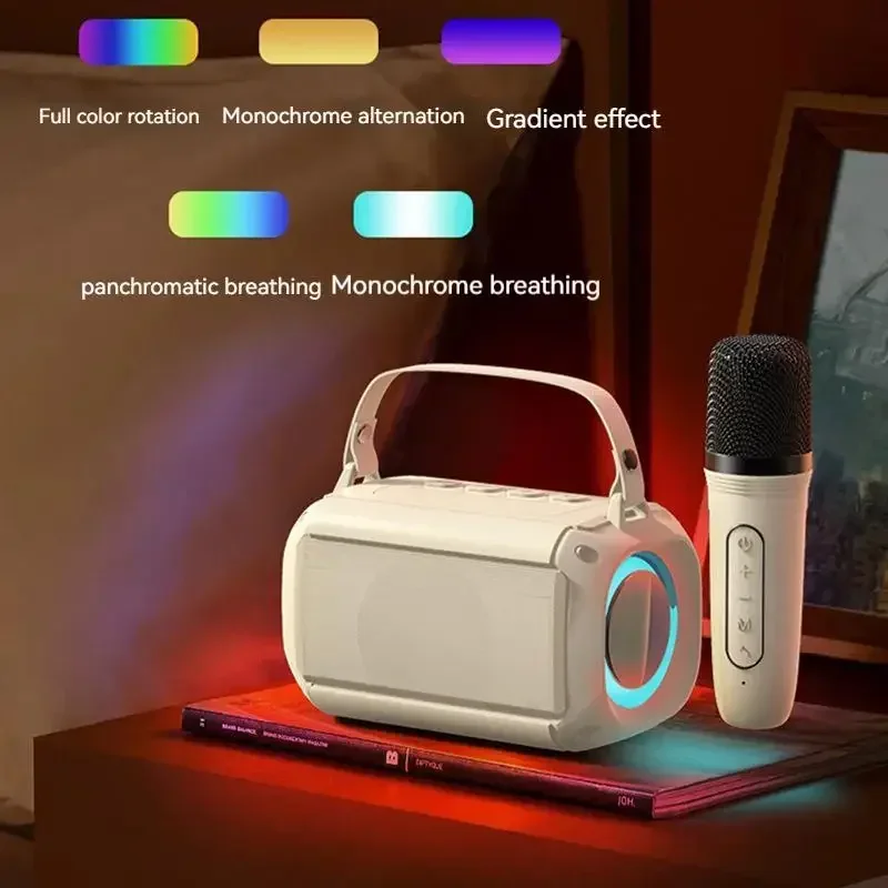 Microphone Karaoke System with 1-2 Wireless Mic Home Family Singing Machine Dual-Machine Subwoofer Portable Bluetooth PA Speaker
Microphone Karaoke System with 1-2 Wireless Mic Home Family Singing Machine Dual-Machine Subwoofer Portable Bluetooth PA Speaker