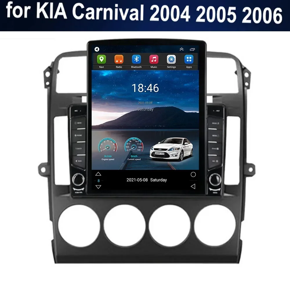 

Автомагнитола для Kia Carnival 2002-2006, мультимедийный видеоплеер 2DIN на Android 13 с GPS, DSP и RDS камерой
