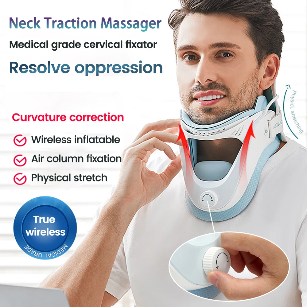 

Neck Stretcher Cervical Traction Device Neck Posture Corrector Neck Brace Cervical Stretch Care Neck Support Relieve Neck Pain