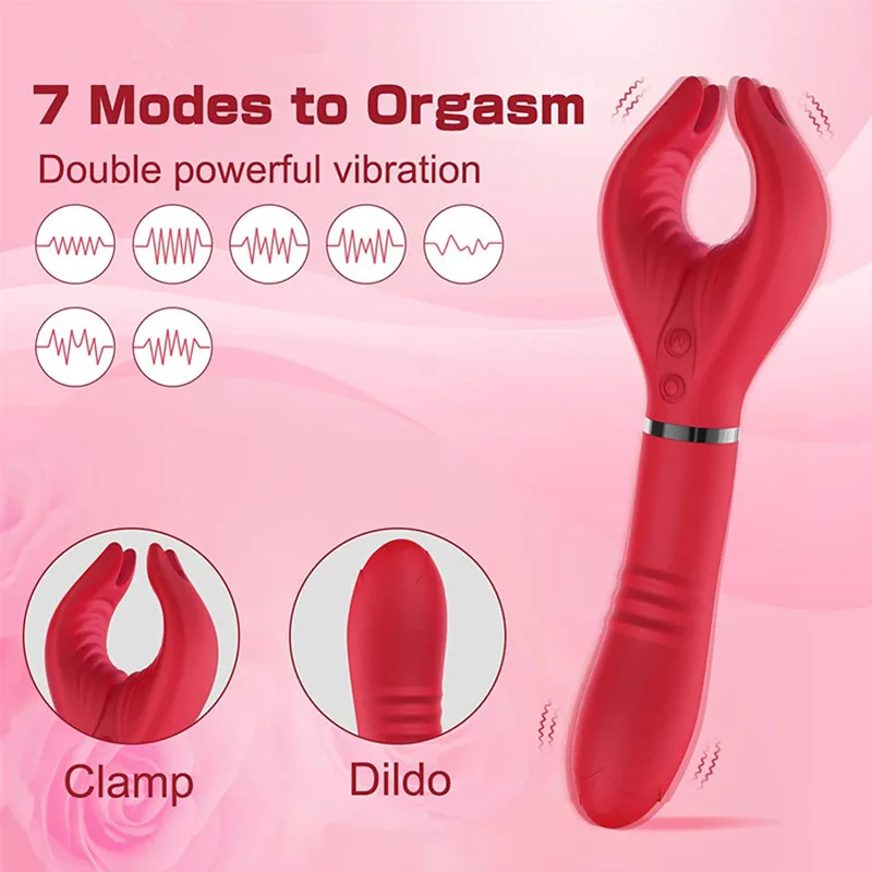 

Vibrator for Women G Spot Vagina Massager Breast 7 Vibration Modes Dildo Penis Masturbator Multiple Stimulation Adult Sex Toy