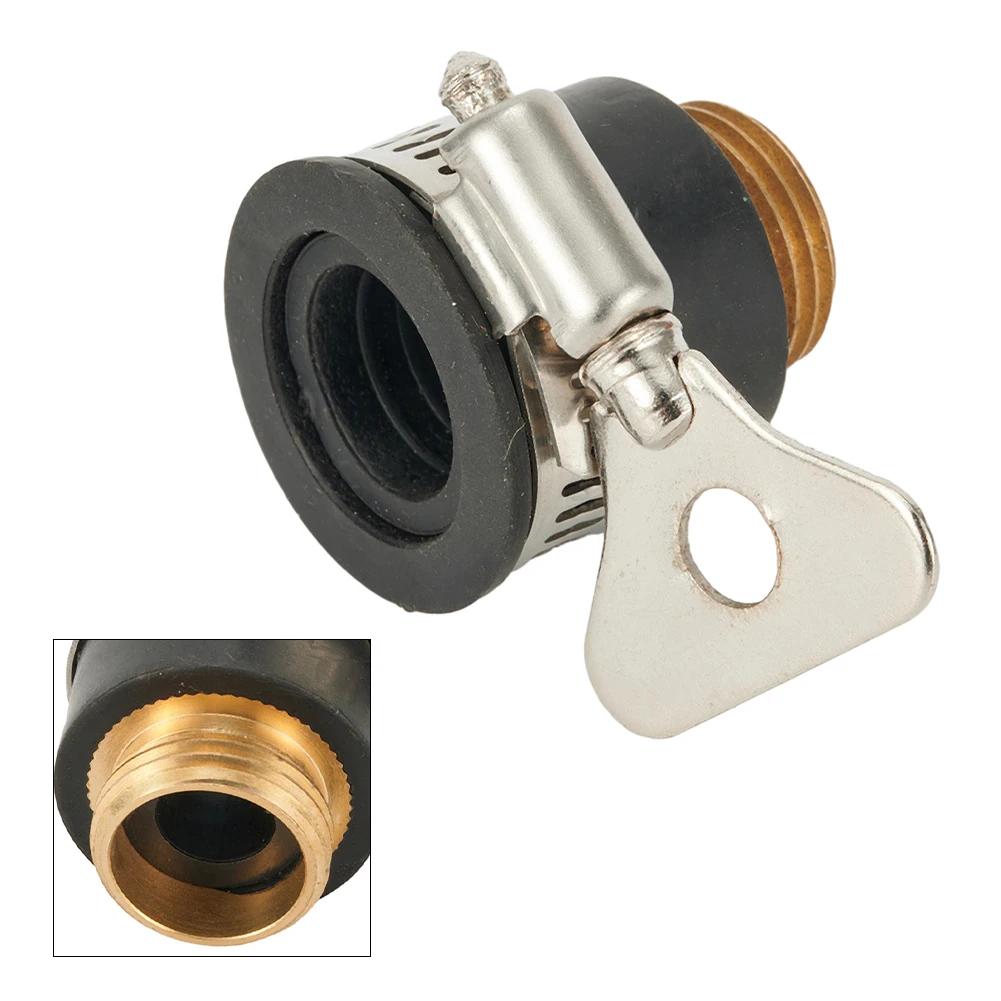 

Faucet Adapter Tap Connectors Garden Toilet Universal Black Brass Golden Kitchen For 1/2inch To 3/4inch Tool Room