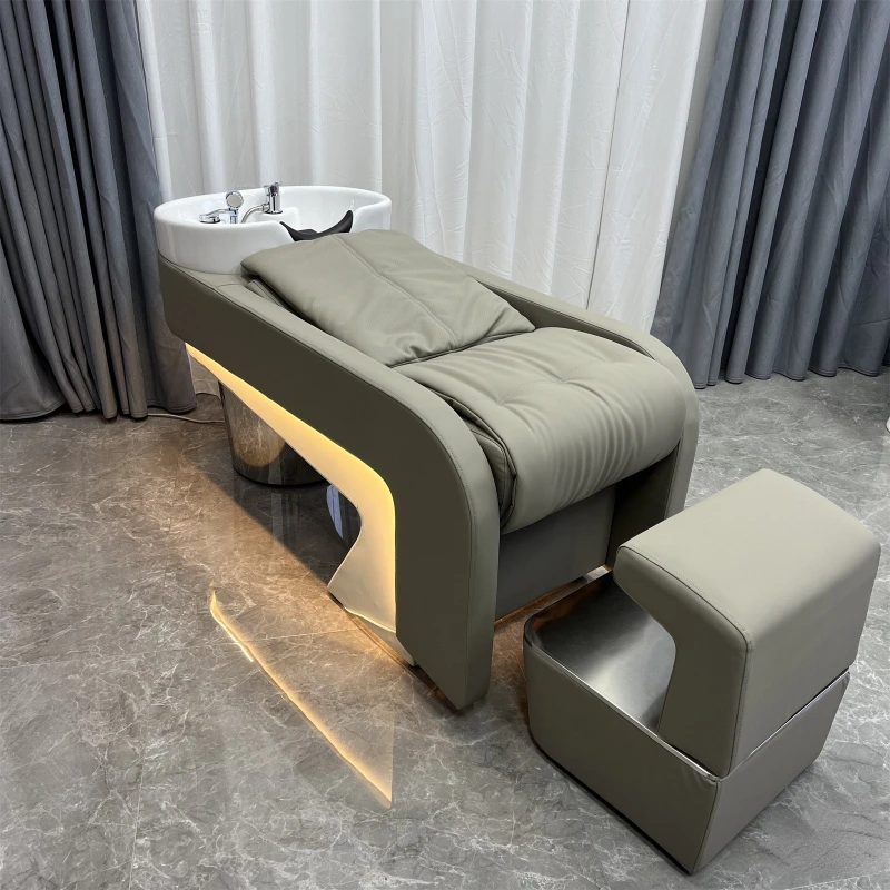 Light Luxury Shampoo Chair Barber Shop for Hair Salon Hair Salon Lying Half High-End Flushing Bed Ceramic Basin
Light Luxury Shampoo Chair Barber Shop for Hair Salon Hair Salon Lying Half High-End Flushing Bed Ceramic Basin