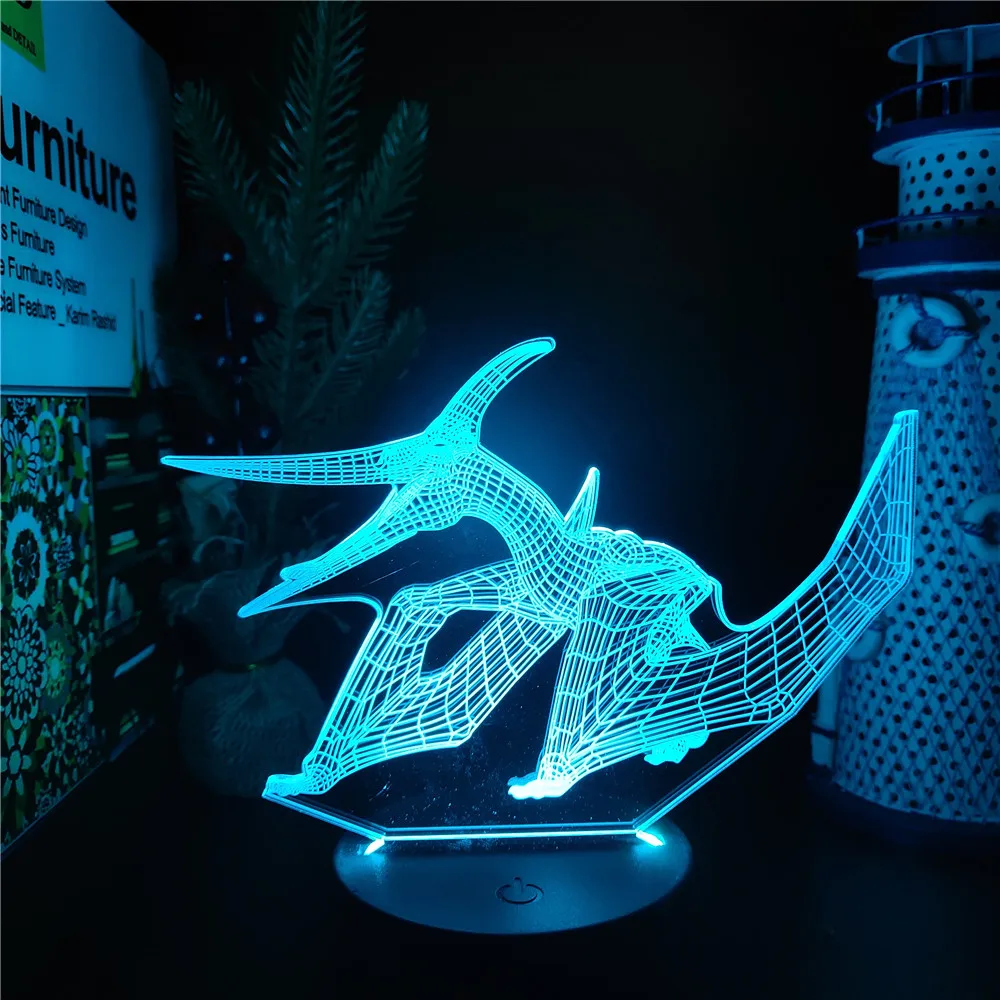 Pteradon динозавр 3D светильник питание от USB детская атмосферная настольная лампа подарок для мальчика аниме Декор для комнаты игрушки WT
Pteradon динозавр 3D светильник питание от USB детская атмосферная настольная лампа подарок для мальчика аниме Декор для комнаты игрушки WT