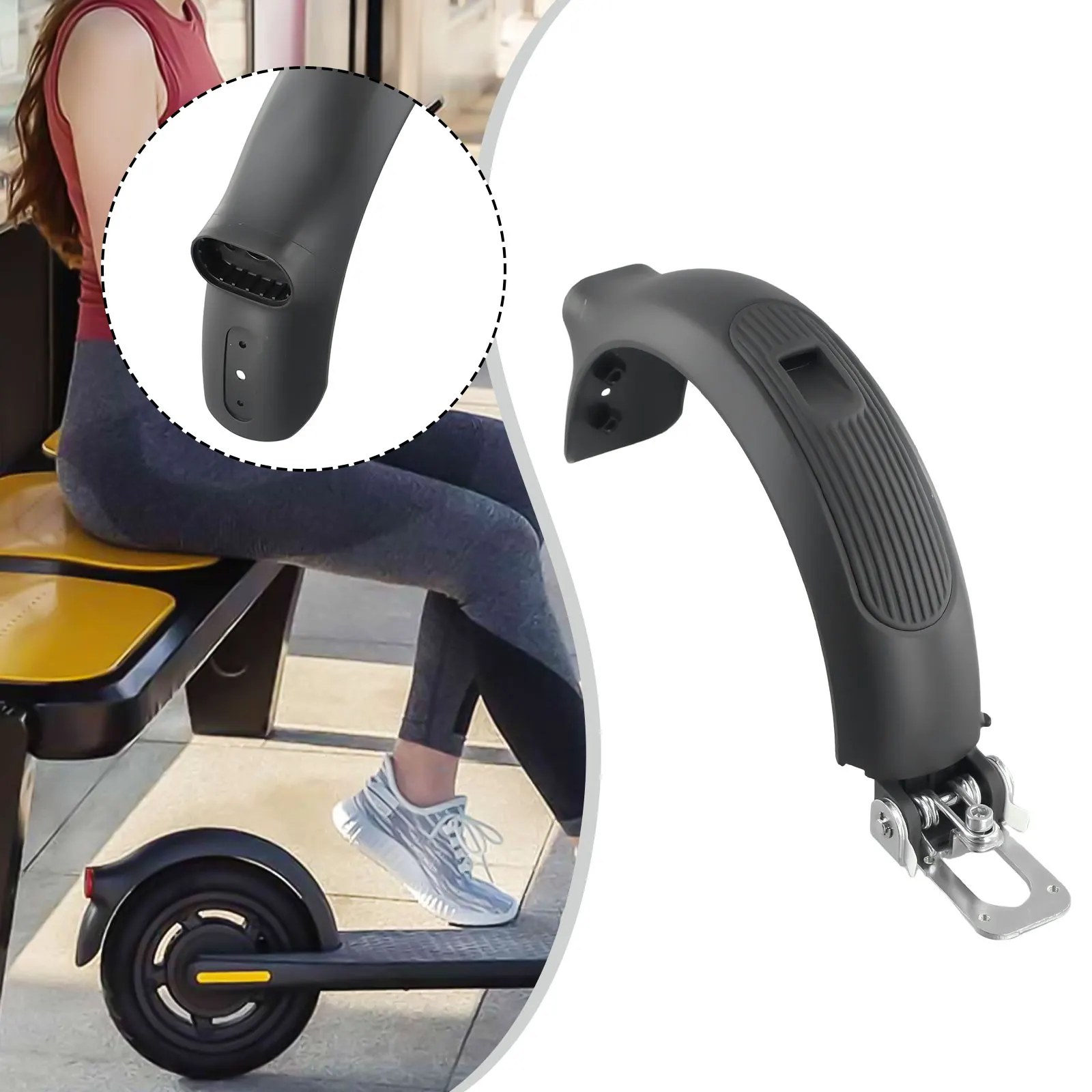 Брызговик в сборе для электрического скутера Ninebot E25 E45 E22 эффективная защита от брызг и воды из черного АБС-пластика
Брызговик в сборе для электрического скутера Ninebot E25 E45 E22 эффективная защита от брызг и воды из черного АБС-пластика