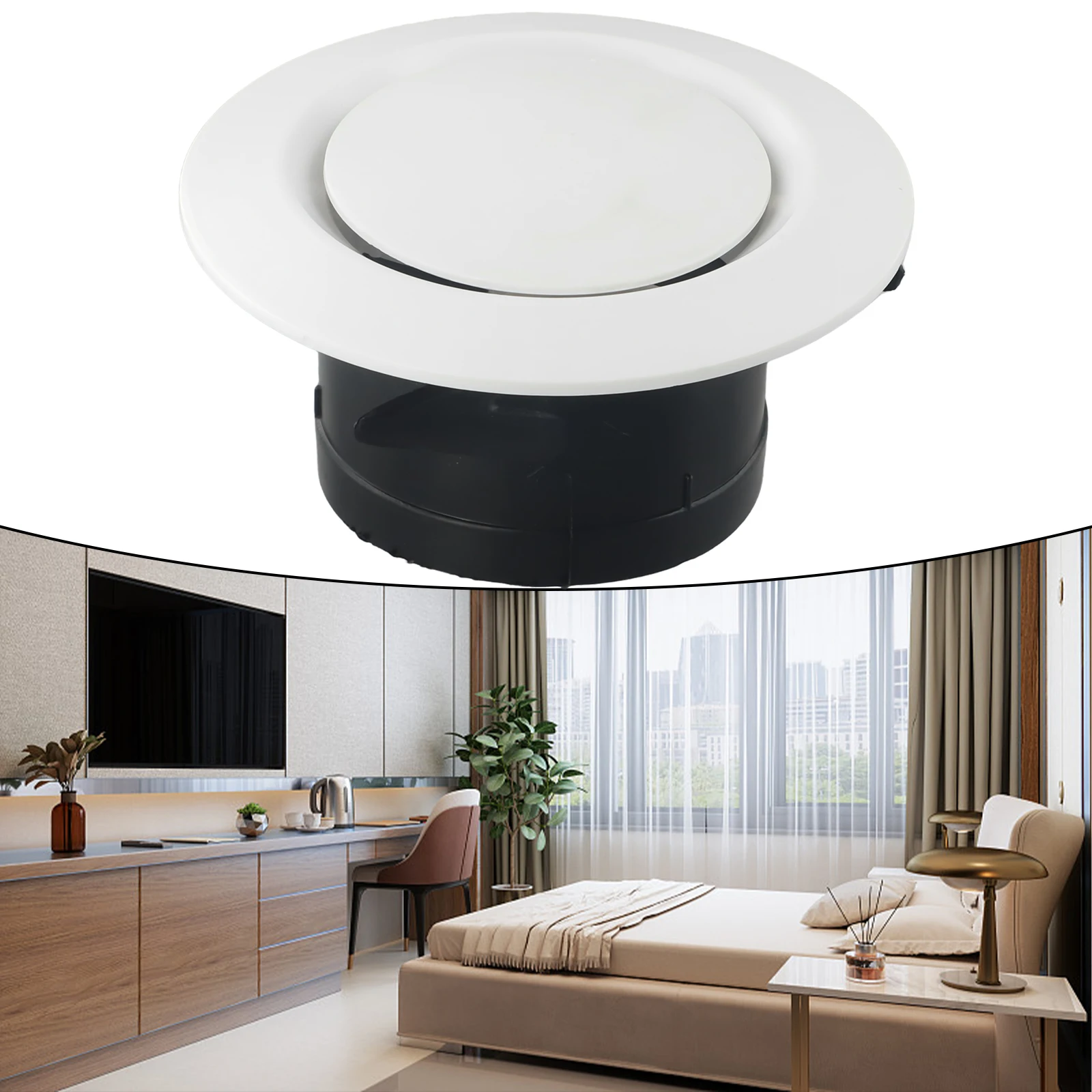 Exhaust Hood Round Plastic Vent Central Air Conditioning Exhaust Vent Adjustable Air Volume Air Outlet 75/100/125/150/200mm
Exhaust Hood Round Plastic Vent Central Air Conditioning Exhaust Vent Adjustable Air Volume Air Outlet 75/100/125/150/200mm