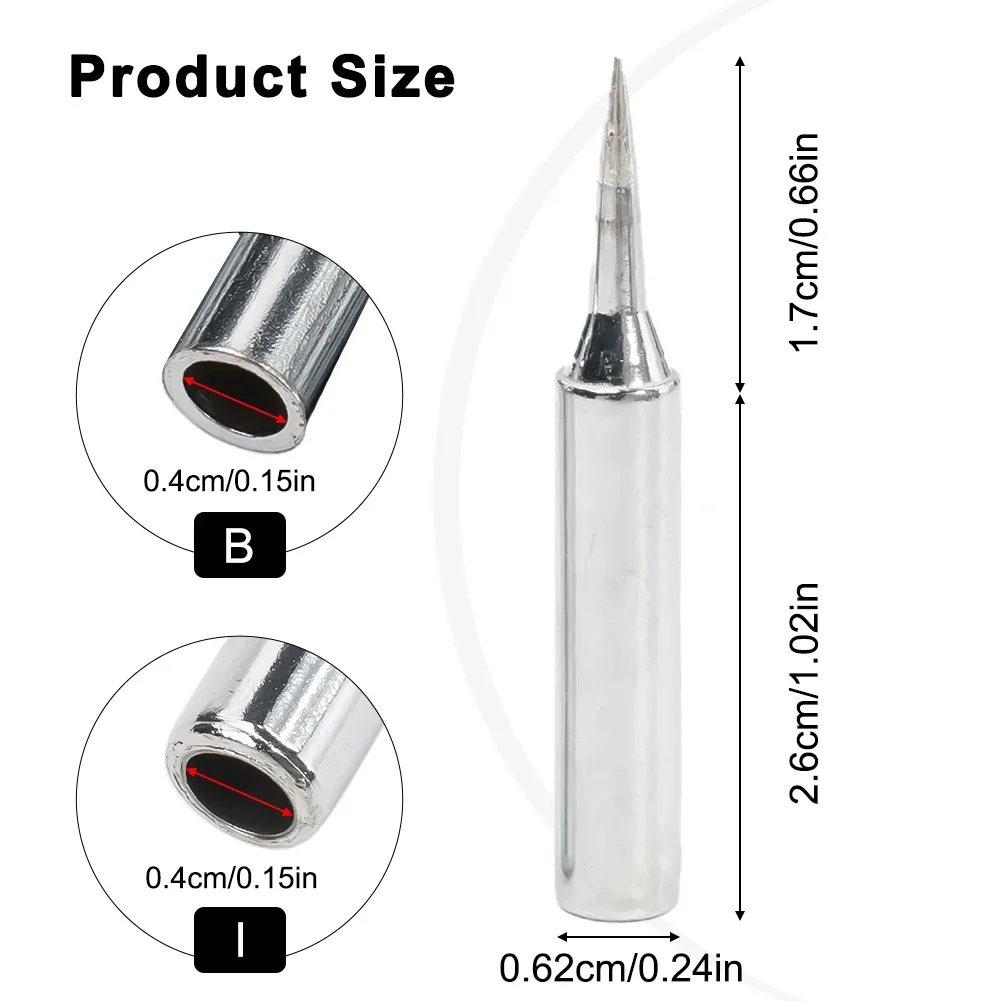 10Pcs Soldering Iron Tips Set 900M T-B Lead Free For Rework Station Welder Power Accessories Special Soldering Iron Tip
10Pcs Soldering Iron Tips Set 900M T-B Lead Free For Rework Station Welder Power Accessories Special Soldering Iron Tip