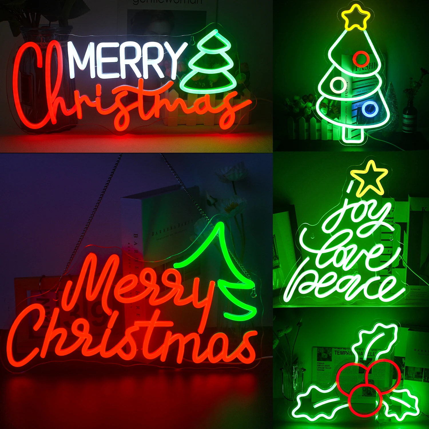 

Merry Christmas Neon Sign Led Santa Hat Neon Lights for Wall Decor Glow Signs for Bedroom Home Party Merry Christmas Decorations