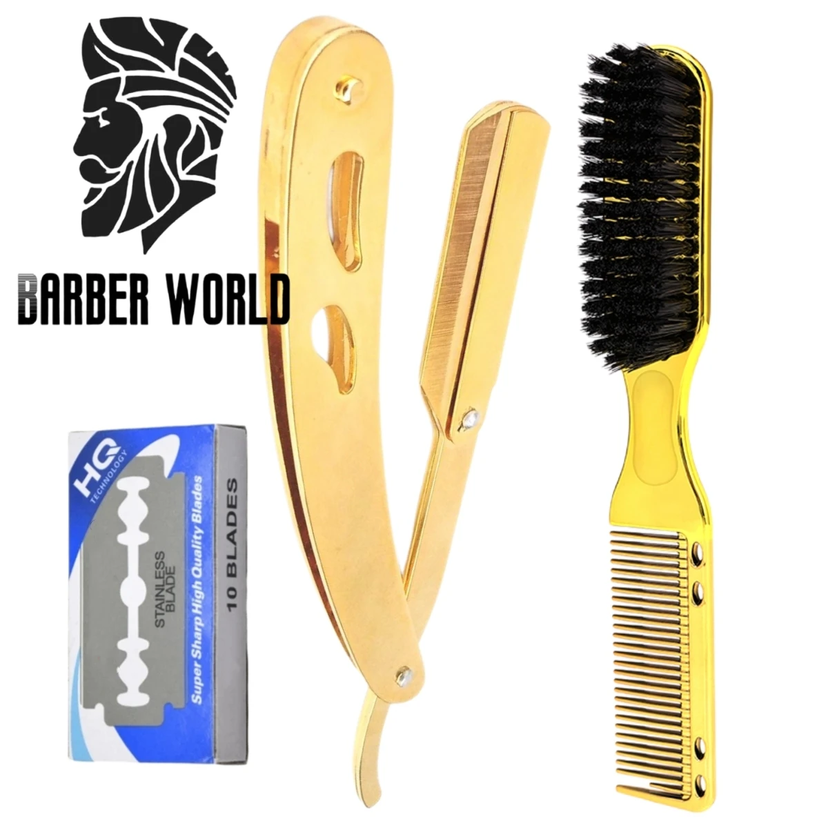 3PCS мужчины инструменты для бритья парикмахеры ручной прямолинейной бритвы сменные лезвия чистки лица щетки косметический гребень салон принадлежностей 
3PCS мужчины инструменты для бритья парикмахеры ручной прямолинейной бритвы сменные лезвия чистки лица щетки косметический гребень салон принадлежностей