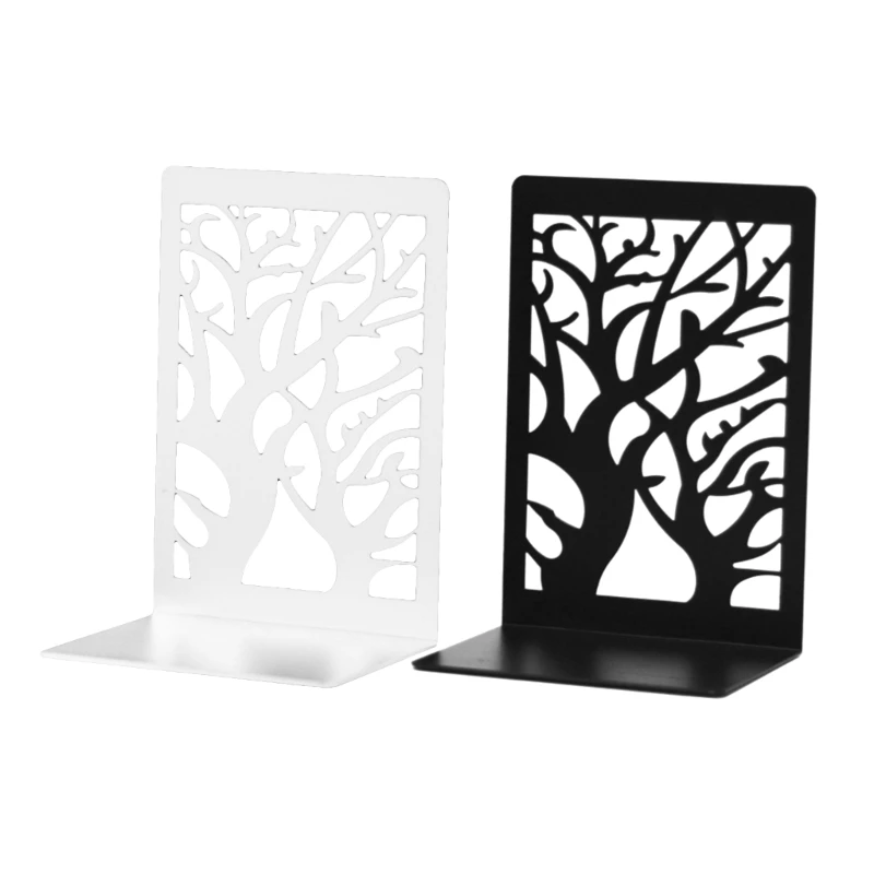 

Book Ends for Shelves, Decorative Book Shelf Holder, 2 Pairs, Non Skid Book Stoppers