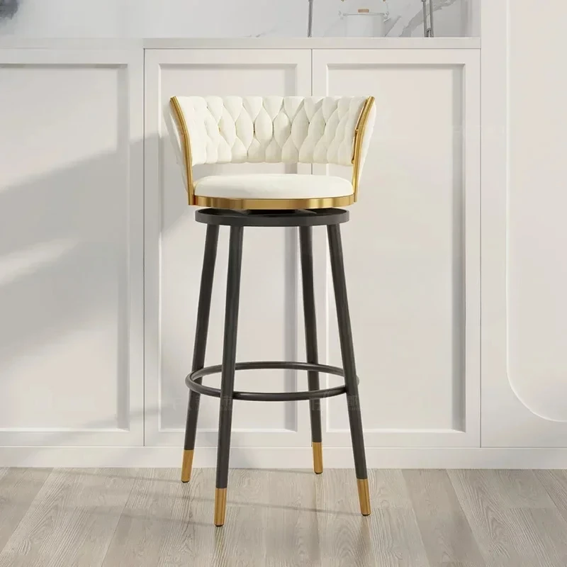 

Counter Stool Accent Bar Chair Nordic Barstools Metal Tall High Bar Chair Design Make Up Cadeiras De Jantar Luxury Furniture