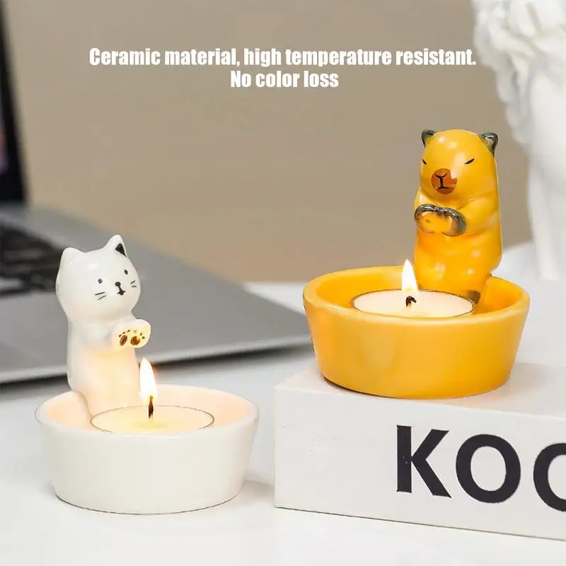 Настольный подсвечник с мультяшным котенком eramics, подсвечник для котят, согревающий Его лапы, милая Ароматизированная подсвечник для стола
Настольный подсвечник с мультяшным котенком eramics, подсвечник для котят, согревающий Его лапы, милая Ароматизированная подсвечник для стола