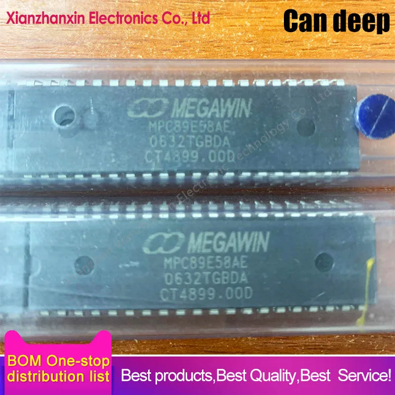 2~10pcs/lot MPC89E58AE MPC89E58 DIP-408-bit microcontroller IC into the micro controller
2~10pcs/lot MPC89E58AE MPC89E58 DIP-408-bit microcontroller IC into the micro controller