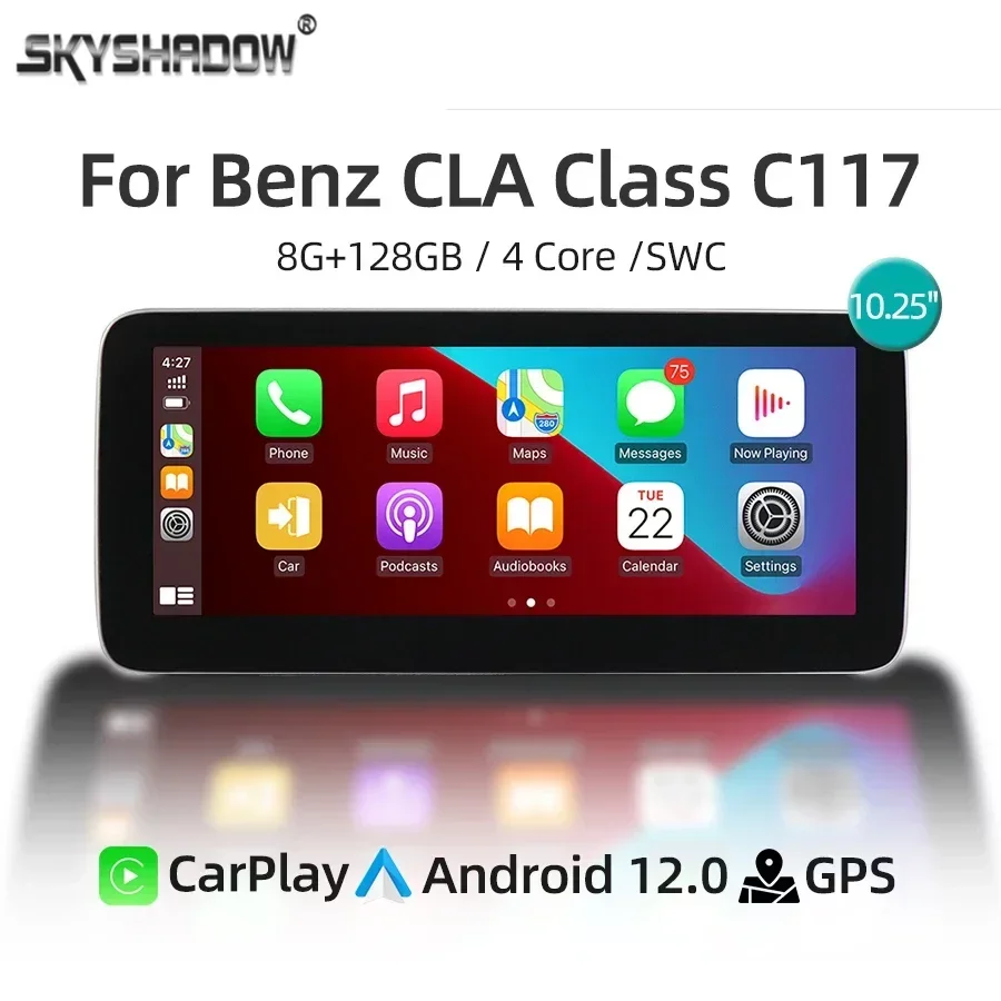 10.25" Android 12 Car Radio For Mercedes Benz CLA Class 2015-2019 CarPlay 4G WiFi GPS Navigation Audio Stereo Multimedia Player
10.25" Android 12 Car Radio For Mercedes Benz CLA Class 2015-2019 CarPlay 4G WiFi GPS Navigation Audio Stereo Multimedia Player