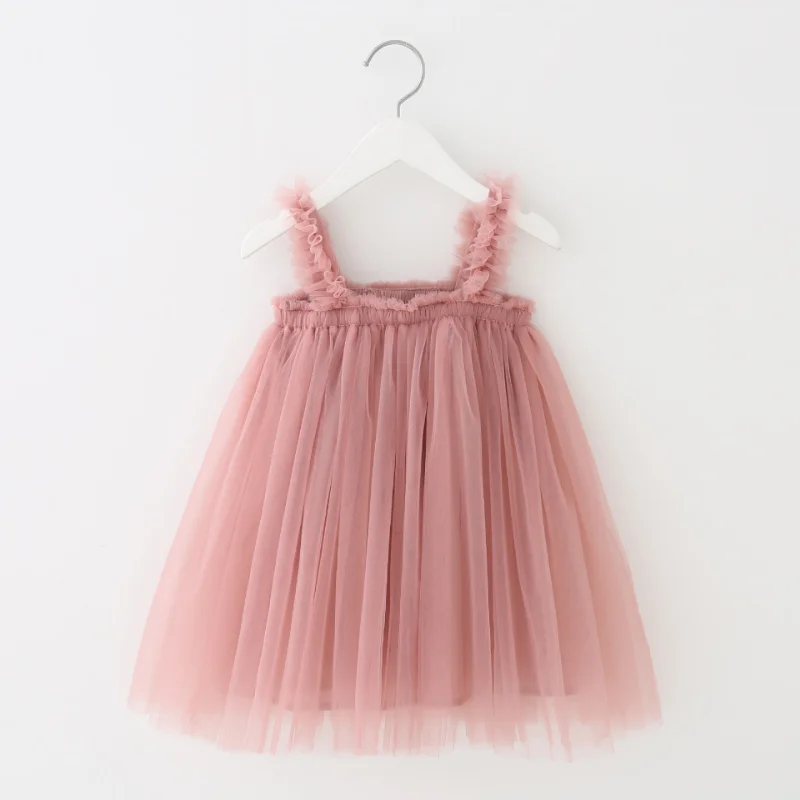 Summer Dress for Baby Girl Sling Sleeveless Square Collar Yellow Purple Pink Blue Green Mesh Princess Dress Child Clothing
Summer Dress for Baby Girl Sling Sleeveless Square Collar Yellow Purple Pink Blue Green Mesh Princess Dress Child Clothing