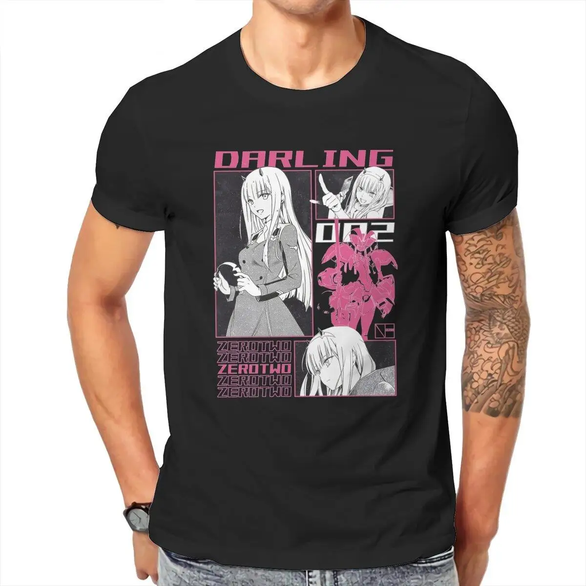 Japanese Anime Darling In The Franxx Men T Shirts Kawaii Girl Zero Two Humorous Tee Shirt T-Shirts 100% Cotton Gift Idea Clothes
Japanese Anime Darling In The Franxx Men T Shirts Kawaii Girl Zero Two Humorous Tee Shirt T-Shirts 100% Cotton Gift Idea Clothes